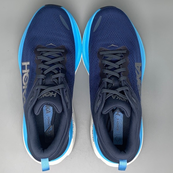 Hoka One Bondi 8 Blue Road Running Shoes Mens 9.5D - Picture 4 of 10